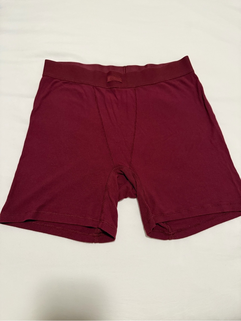 SKIMS Currant Cotton rib boxers